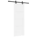 Porte coulissante  avec kit de matériel 'ORKDAL'en bois massif de pin blanc