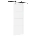 Porte coulissante  avec kit de matériel 'ORKDAL'en bois massif de pin blanc