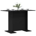 Table à manger  Noir Chêne 110x60x75 cm Bois d'ingénierie
