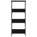 Bibliothèque  Noir Chêne 50x33x117,5 cm Bois d'ingénierie et Acier
