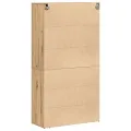 Haut meuble en chêne 80x33x150 cm Bois d'ingénierie