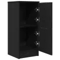 Buffets 2 pcs en Chêne Noir, 30x30x70 cm, Fabriqué en Bois d'Ingénierie