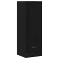 Haute armoire  en chêne noir 132x35,5x103,5 cm en bois d'ingénierie