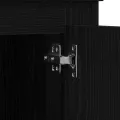 Haute armoire  en chêne noir 132x35,5x103,5 cm en bois d'ingénierie