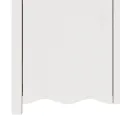 Buffet  "DRAMMEN" Blanc 114x43x75,5 cm en Bois Massif de Pin