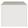 Table basse  "DRAMMEN" Blanche 99x55x45 cm en bois massif de pin