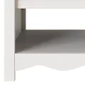 Table basse  "DRAMMEN" Blanche 99x55x45 cm en bois massif de pin