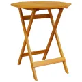Set de Bistro Pliable 3 Pièces en Bois d'Acacia