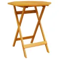 Set de Bistro Pliable 3 Pièces en Bois d'Acacia