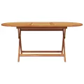 Ensemble de Salle à Manger de Jardin 7 Pièces Beige en Bois Acacia