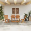 Ensemble de Salle à Manger de Jardin 5 pièces en Bois Massif d'Acacia