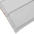 Chaises Longues avec Coussins 2 pcs Gris Clair Bois Massif d'Acacia