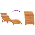 Chaises longues  2 pcs en bois d'acacia massif