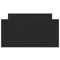 Cadre de lit sans matelas Chêne noir 90x190 cm Bois d'ingénierie