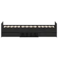 Cadre de lit sans matelas Chêne noir 90x190 cm Bois d'ingénierie
