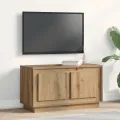 Meuble TV  en chêne artisanal 80x35x45 cm en bois d'ingénierie