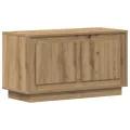 Meuble TV  en chêne artisanal 80x35x45 cm en bois d'ingénierie