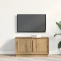 Meuble TV  en chêne artisanal 80x35x45 cm en bois d'ingénierie