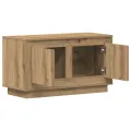Meuble TV  en chêne artisanal 80x35x45 cm en bois d'ingénierie