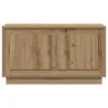 Meuble TV  en chêne artisanal 80x35x45 cm en bois d'ingénierie