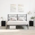 Tables de chevet  avec tiroirs 2 pcs Chêne noir 30x30x40 cm