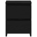 Tables de chevet  avec tiroirs 2 pcs Chêne noir 30x30x40 cm