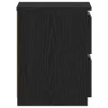 Tables de chevet  avec tiroirs 2 pcs Chêne noir 30x30x40 cm
