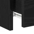Tables de chevet  avec tiroirs 2 pcs Chêne noir 30x30x40 cm