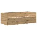 Lit de jour Chêne artisanal Bois d'ingénierie 90 x 190 cm Durable