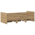 Lit de jour Chêne artisanal Bois d'ingénierie 90 x 190 cm Durable