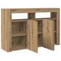 Buffet Chêne artisanal Bois d'ingénierie 116 x 30 x 75 cm Buffet