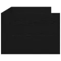 Lit réversible Chêne noir Bois d'ingénierie 90 x 200 cm Durable