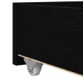 Lit réversible Chêne noir Bois d'ingénierie 90 x 200 cm Durable