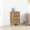 Table de chevet  en chêne d'artisanat 40x35x70 cm en bois d'ingénierie