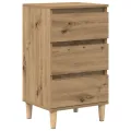 Table de chevet  en chêne d'artisanat 40x35x70 cm en bois d'ingénierie