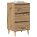 Table de chevet  en chêne d'artisanat 40x35x70 cm en bois d'ingénierie