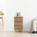 Table de chevet  en chêne d'artisanat 40x35x70 cm en bois d'ingénierie
