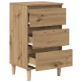 Table de chevet  en chêne d'artisanat 40x35x70 cm en bois d'ingénierie
