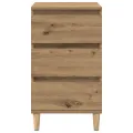 Table de chevet  en chêne d'artisanat 40x35x70 cm en bois d'ingénierie