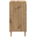 Table de chevet  en chêne d'artisanat 40x35x70 cm en bois d'ingénierie