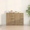 Buffets 2 pcs Chêne Artisan 60x31x84 cm Bois d'ingénierie