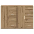 Buffets 2 pcs Chêne Artisan 60x31x84 cm Bois d'ingénierie