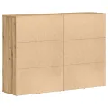 Buffets 2 pcs Chêne Artisan 60x31x84 cm Bois d'ingénierie