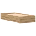 lit  Artisan Chêne 90x200 cm Bois d'ingénierie