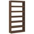 Bibliothèque Chêne marron Bois d'ingénierie 100 x 30 x 198 cm
