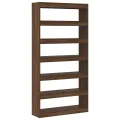 Bibliothèque Chêne marron Bois d'ingénierie 100 x 30 x 198 cm