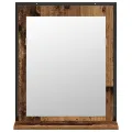 Ensemble de meubles de salle de bain 2 pièces en bois ancien et bois aggloméré