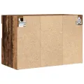 Meubles TV  avec éclairage LED 2 pcs bois ancien 60x30x40 cm