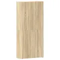 Meuble à chaussures Chêne Sonoma 80x35,5x180 cm Bois d'ingénierie