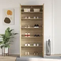 Meuble à chaussures Chêne Sonoma 80x35,5x180 cm Bois d'ingénierie